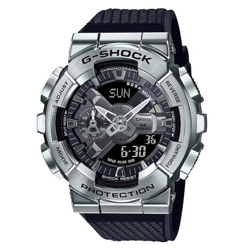 đồng hồ g-shock gm-110-1a thép trắng